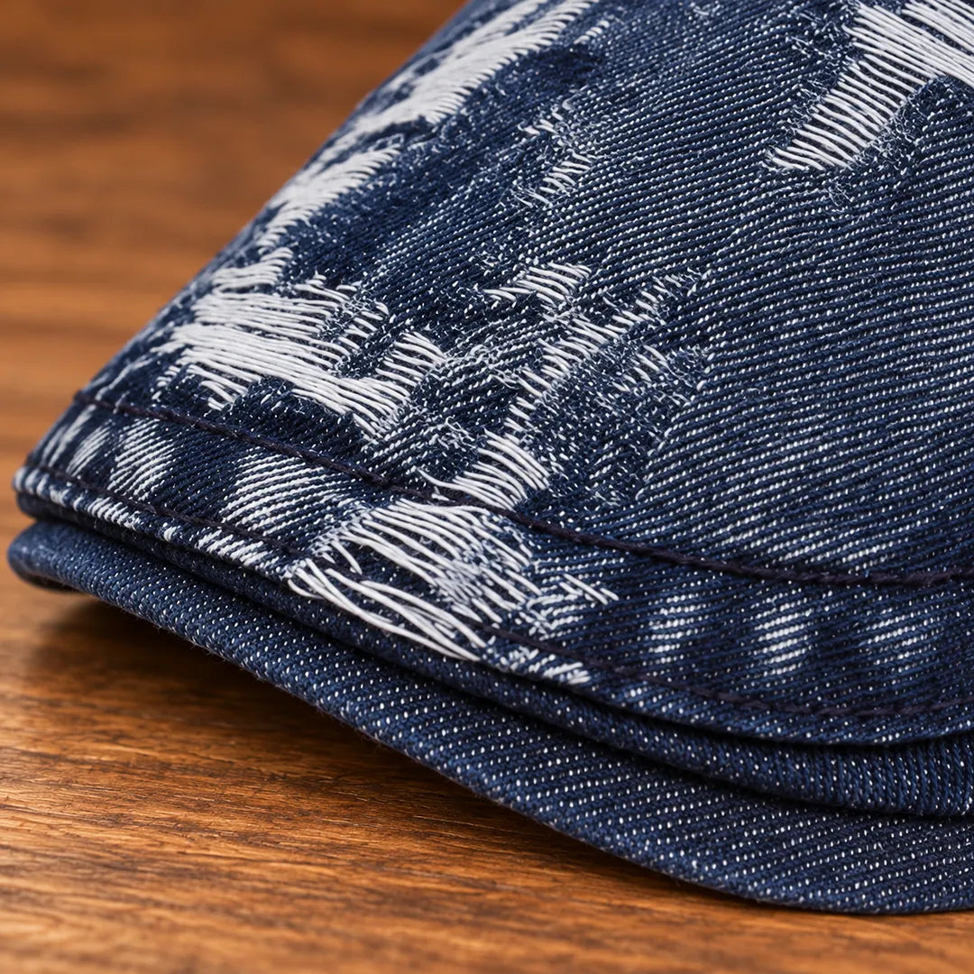 Rugged Washed Flat Cap