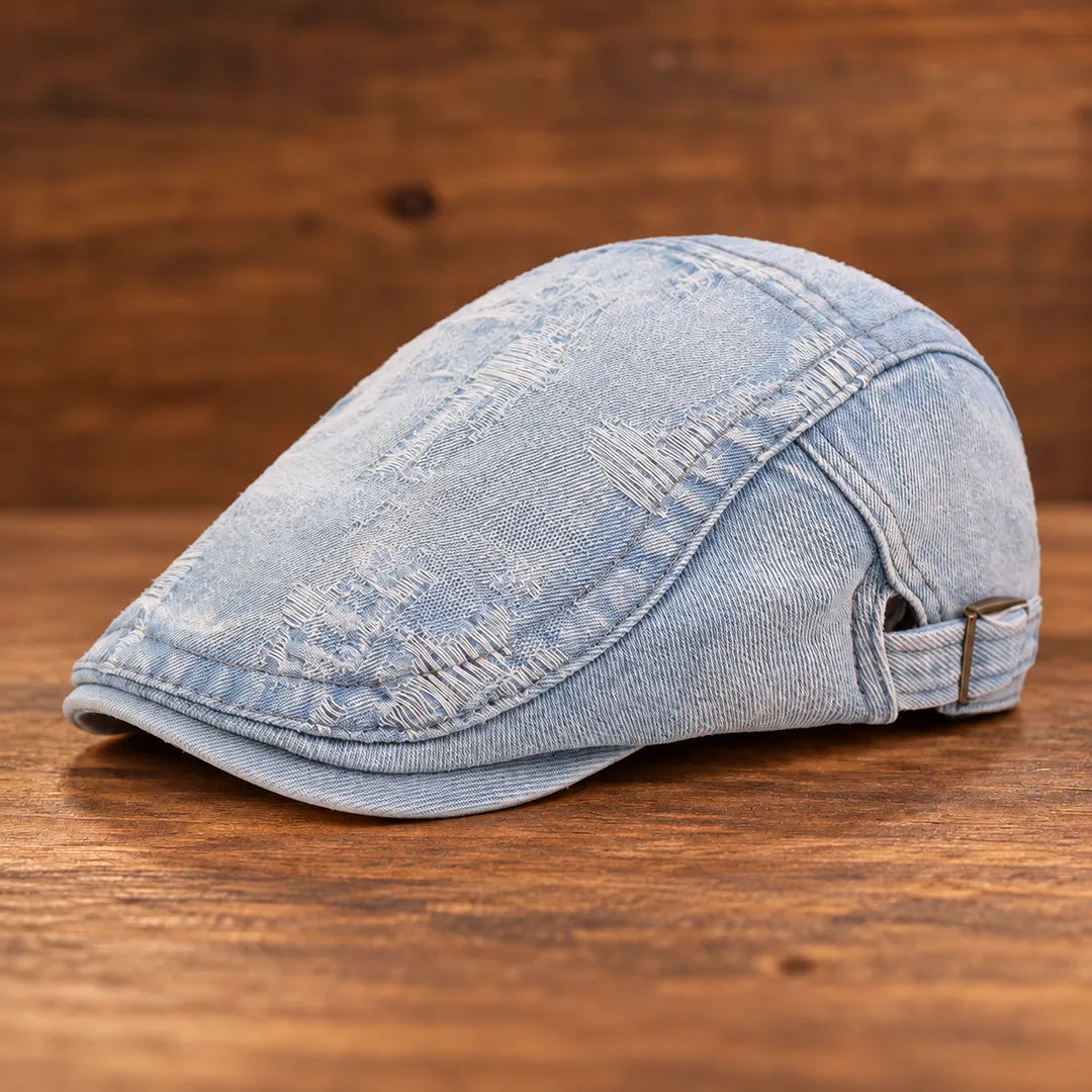 Rugged Washed Flat Cap