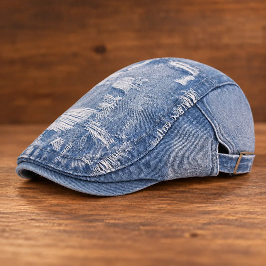 Rugged Washed Flat Cap