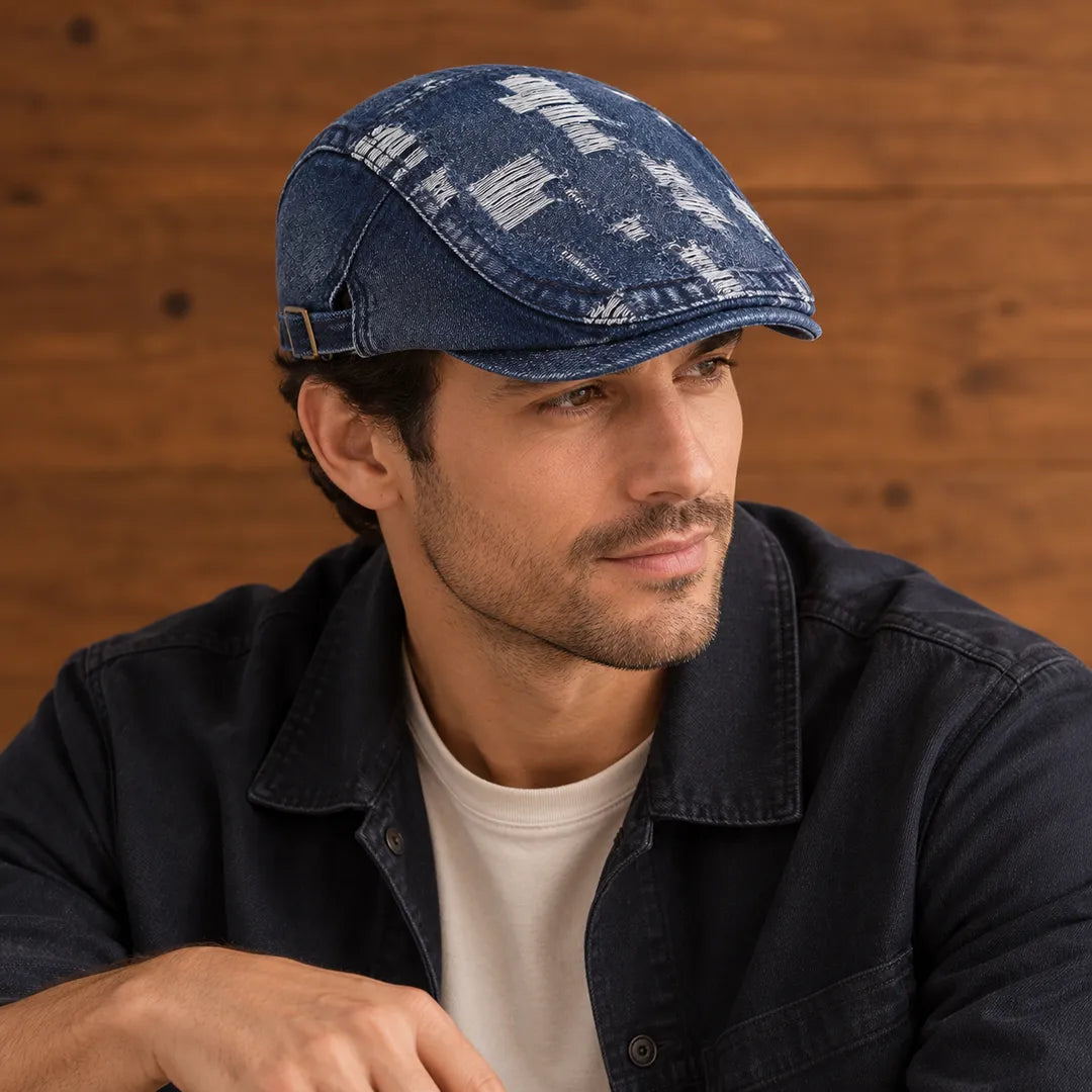 Rugged Washed Flat Cap