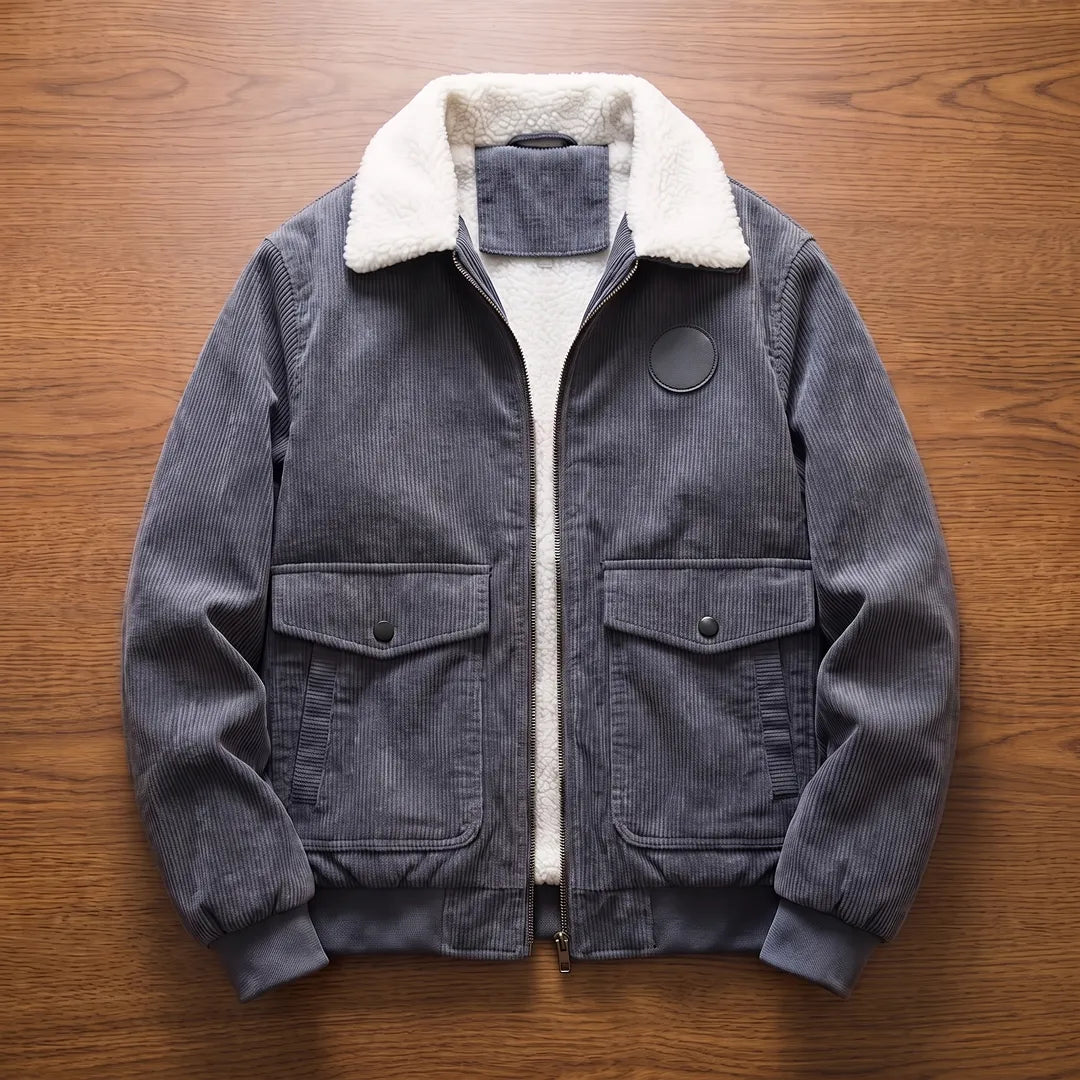 Sherpa Collar Corduroy Jacket