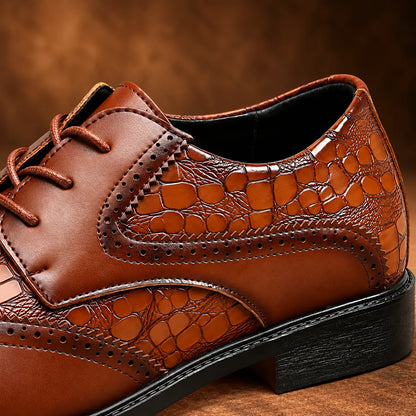 Signature Embossed Wingtip Shoes