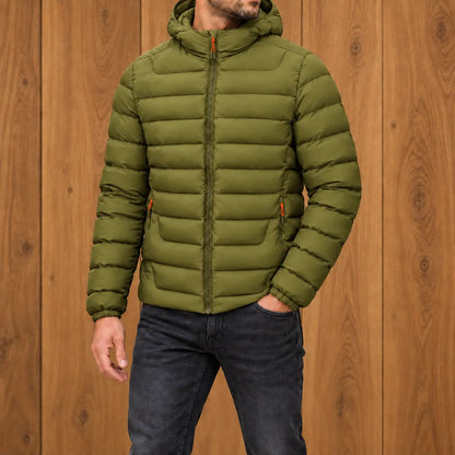 Simple Hooded Puffer Jacket