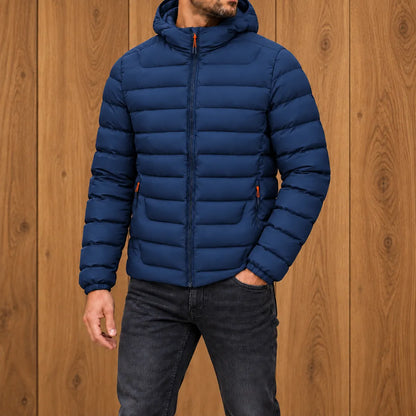 Simple Hooded Puffer Jacket