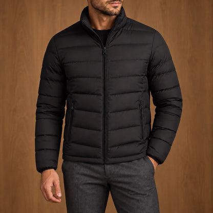 Sleek Panel Puffer Jacket 