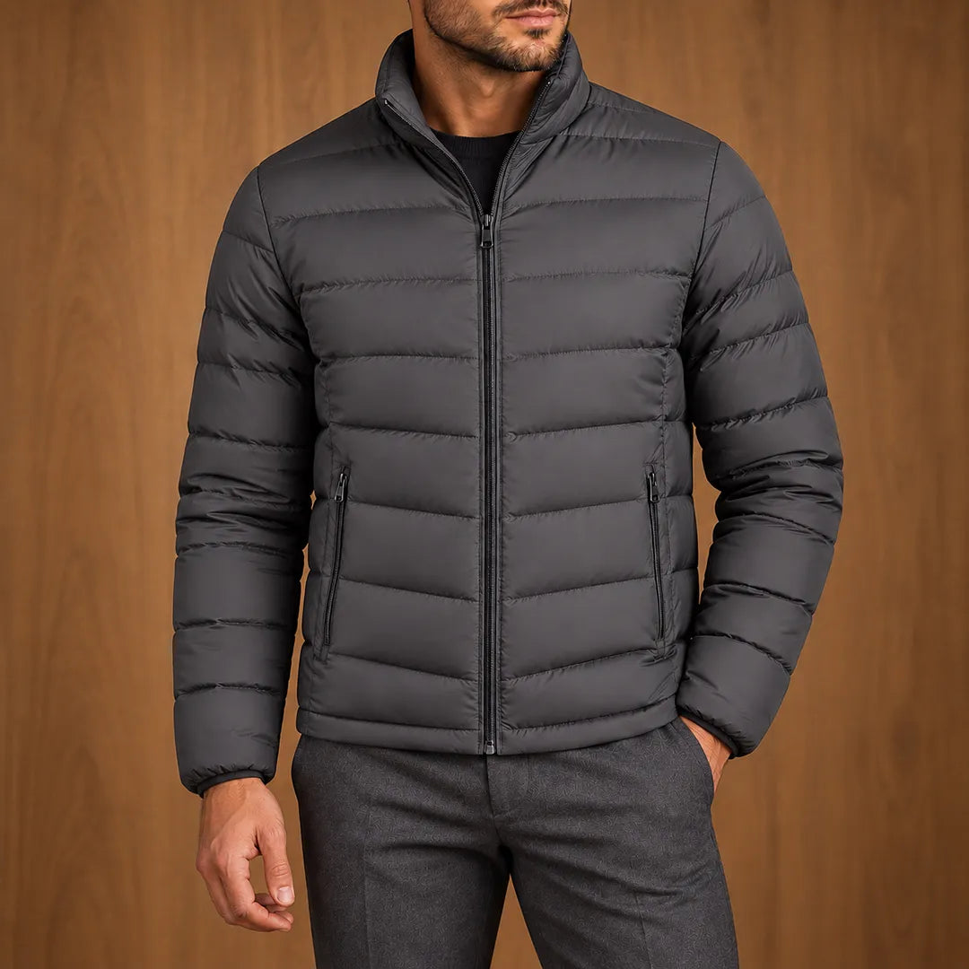 Sleek Panel Puffer Jacket 