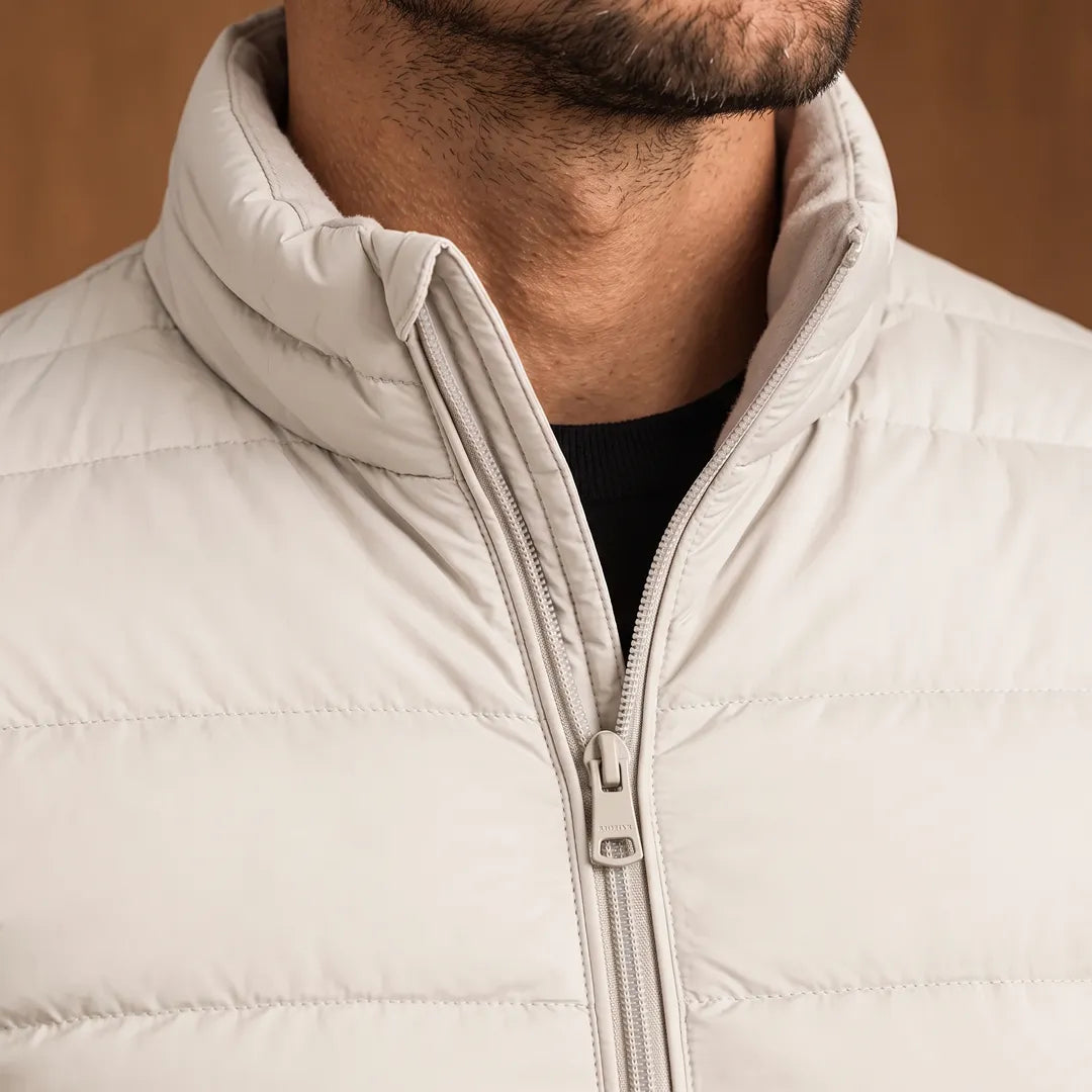 Sleek Panel Puffer Jacket 