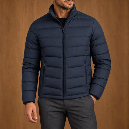Sleek Panel Puffer Jacket 