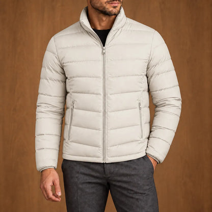 Sleek Panel Puffer Jacket 