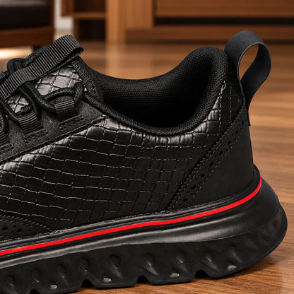 Smart Textured Lace-Up Shoes