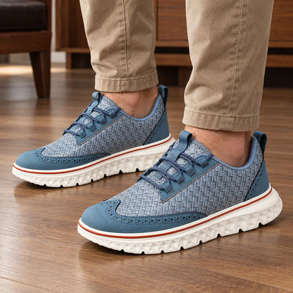 Smart Textured Lace-Up Shoes