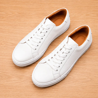 Smooth Lace-Up Sneakers