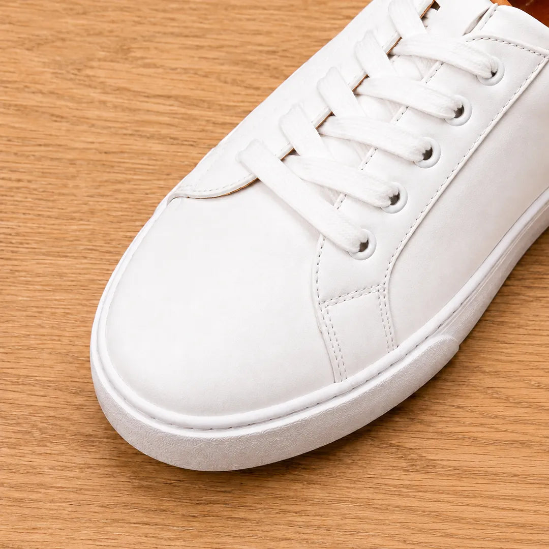 Smooth Lace-Up Sneakers