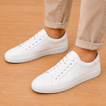 Smooth Lace-Up Sneakers