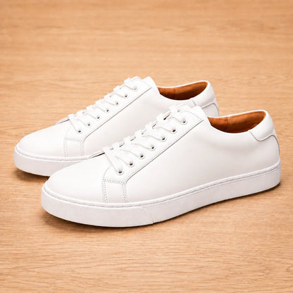 Smooth Lace-Up Sneakers
