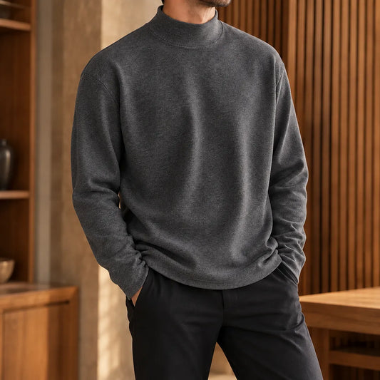 Soft High Neck Sweater