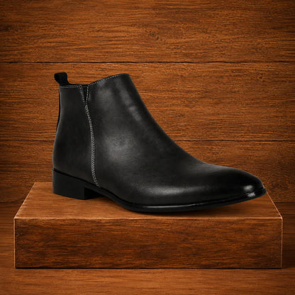 Square-Toe Ankle Boots