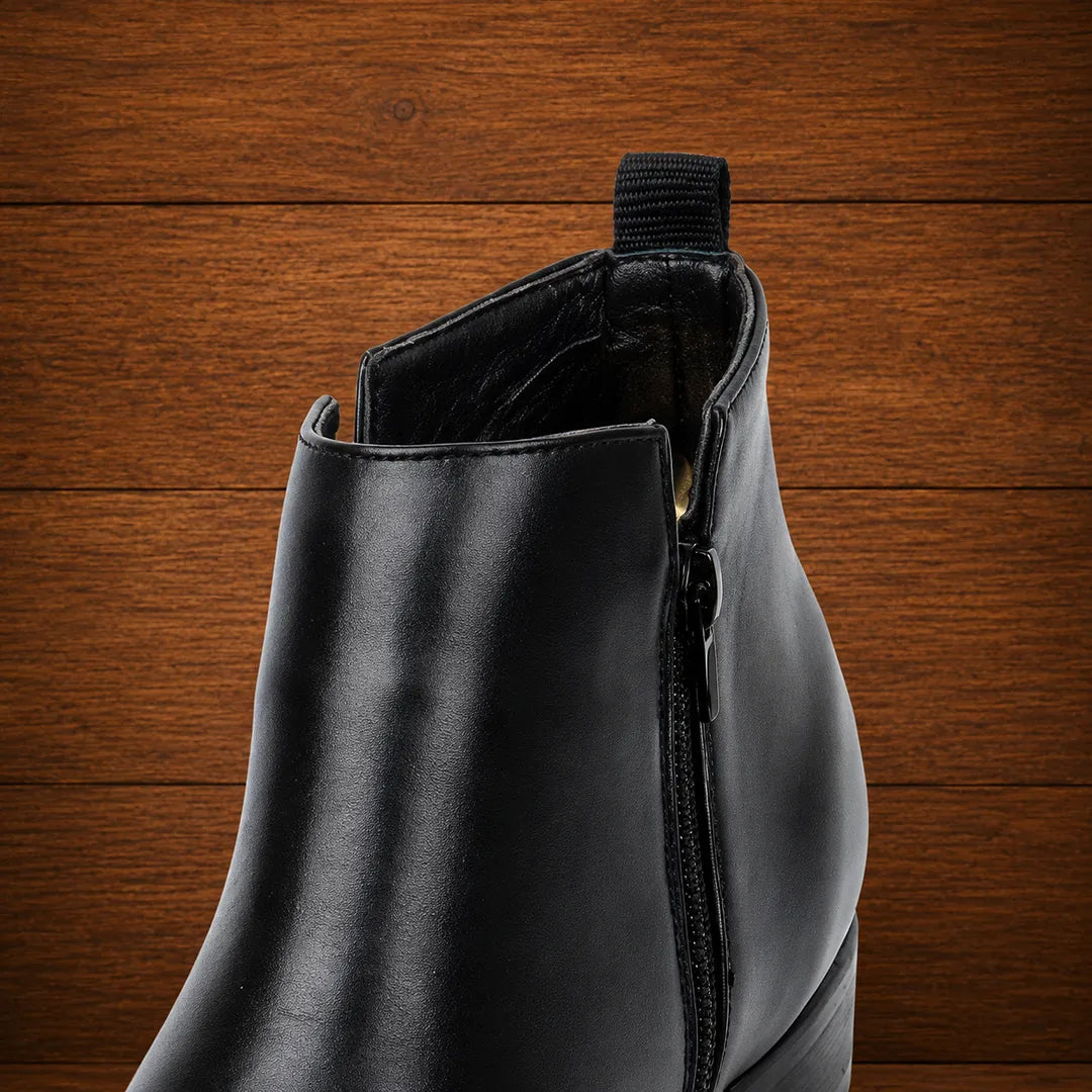 Square-Toe Ankle Boots