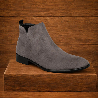 Square-Toe Ankle Boots