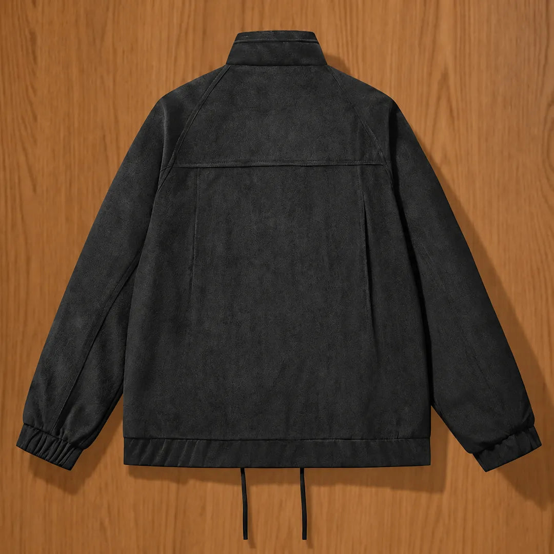 Stand-Collar Utility Jacket