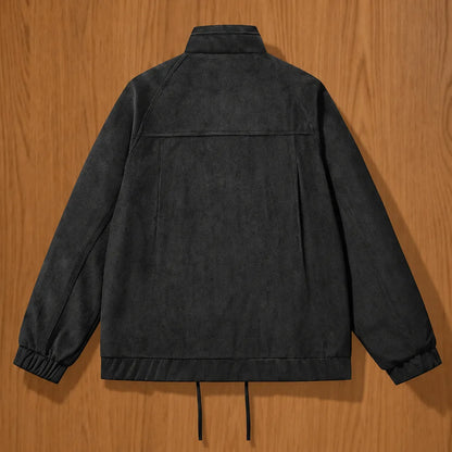 Stand-Collar Utility Jacket