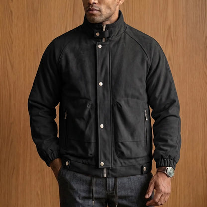Stand-Collar Utility Jacket
