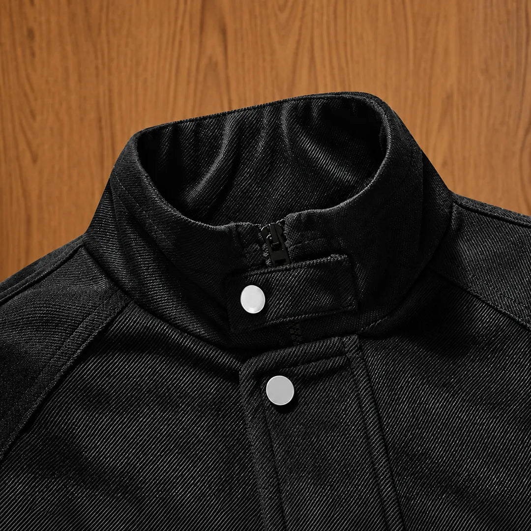 Stand-Collar Utility Jacket
