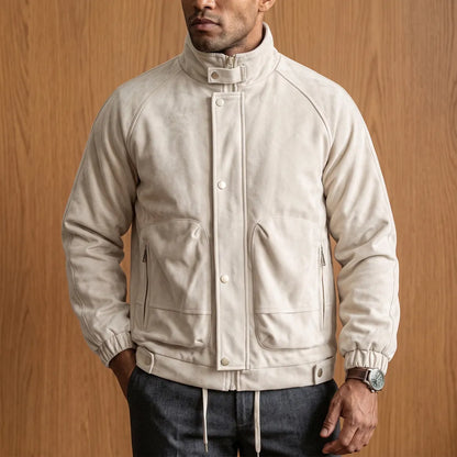 Stand-Collar Utility Jacket
