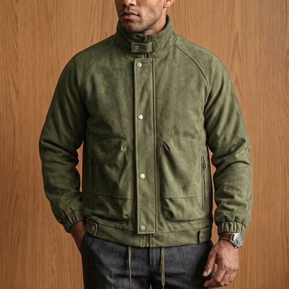 Stand-Collar Utility Jacket