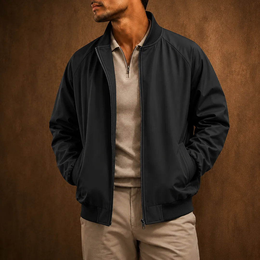 Stand Collar Zip Jacket