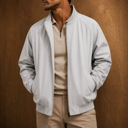 Stand Collar Zip Jacket