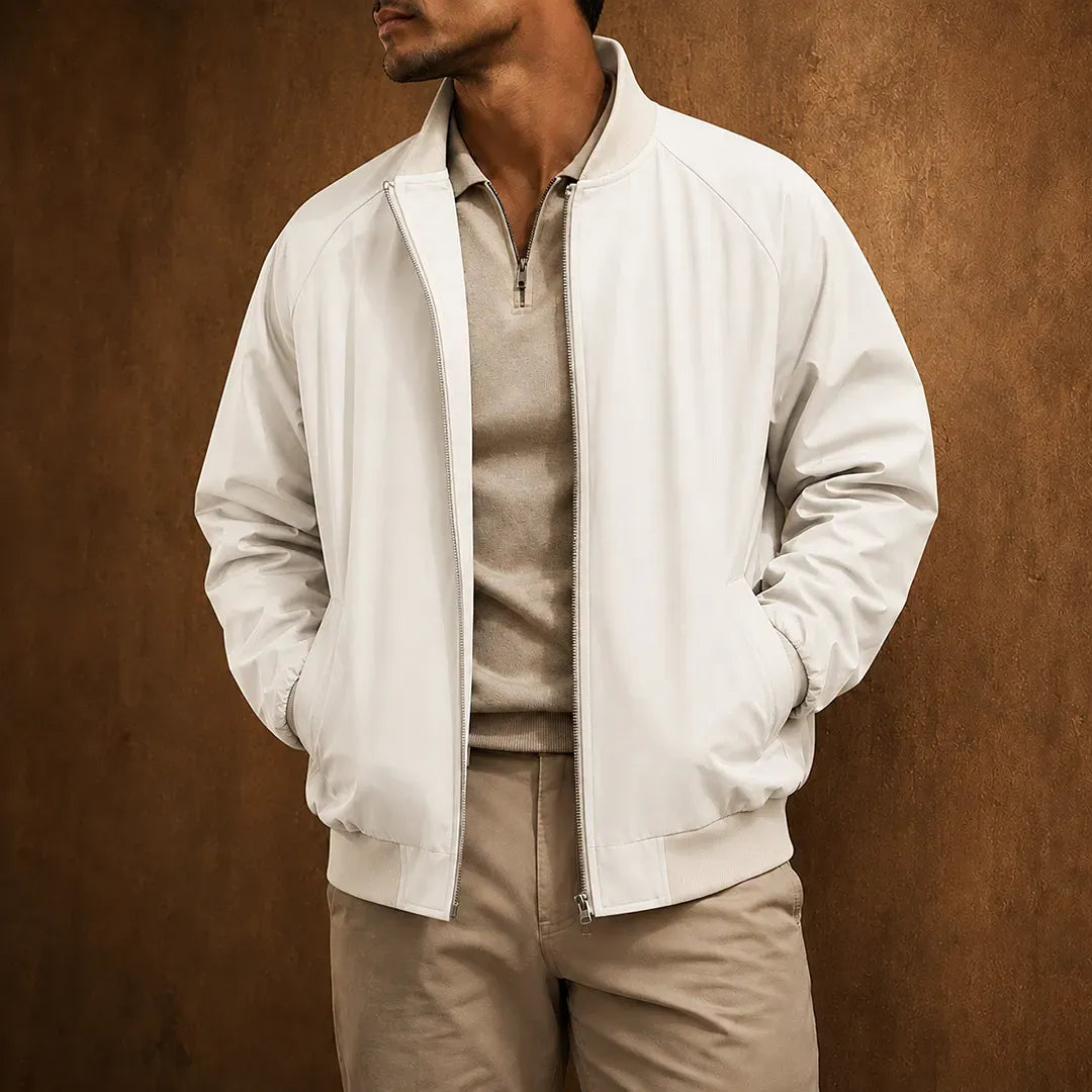 Stand Collar Zip Jacket