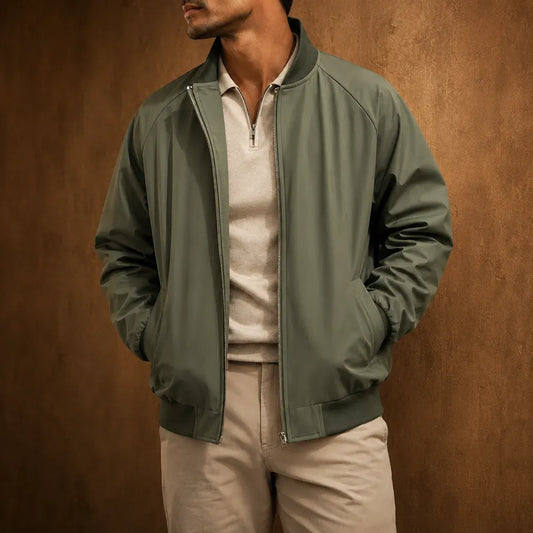Stand Collar Zip Jacket