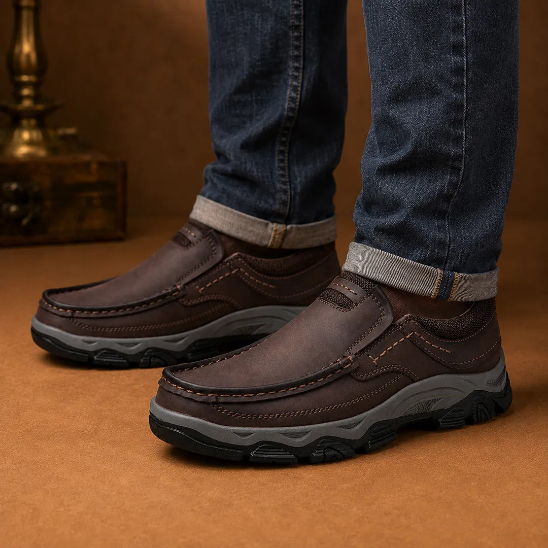 Stitched Slip-On Sneakers