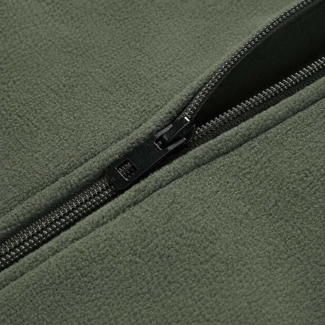 Striped Fleece Zip Jacket
