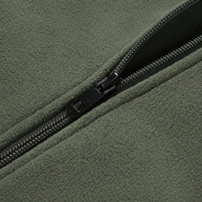 Striped Fleece Zip Jacket