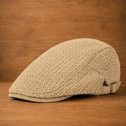 Textured Adjustable Flat Cap