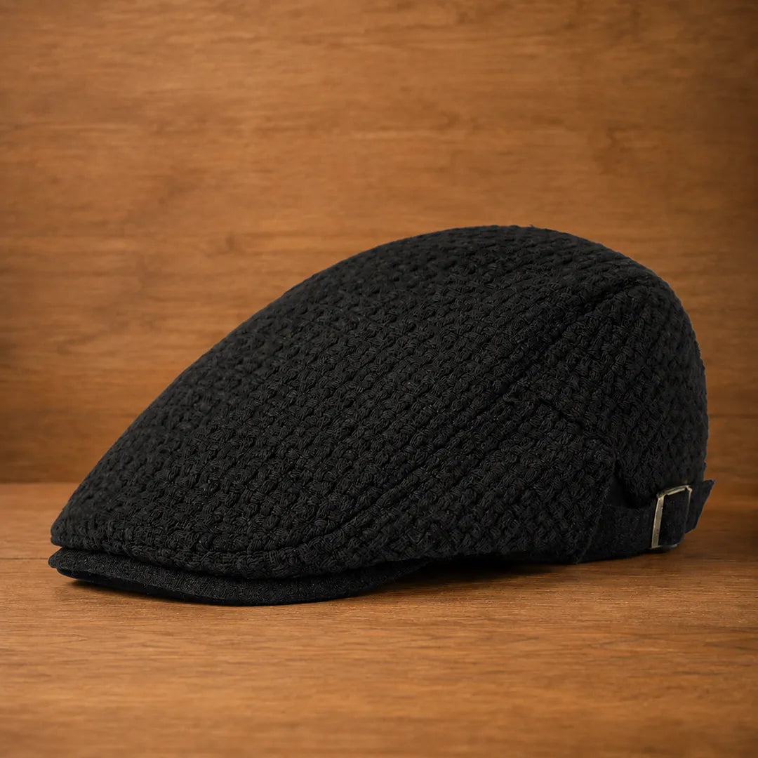 Textured Adjustable Flat Cap