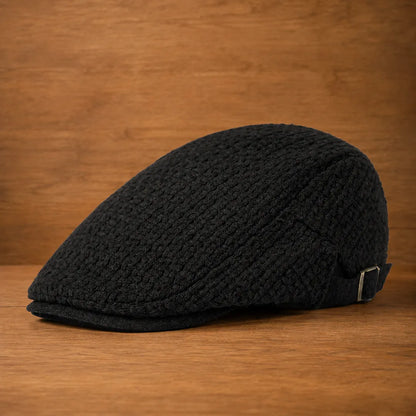Textured Adjustable Flat Cap