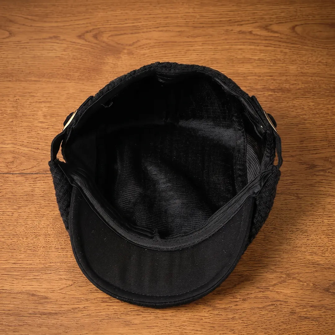 Textured Adjustable Flat Cap