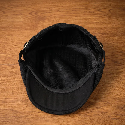 Textured Adjustable Flat Cap