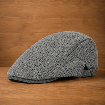 Textured Adjustable Flat Cap