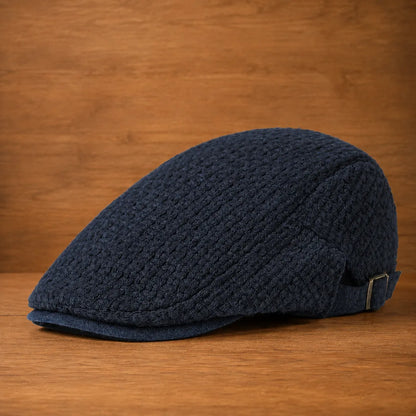 Textured Adjustable Flat Cap