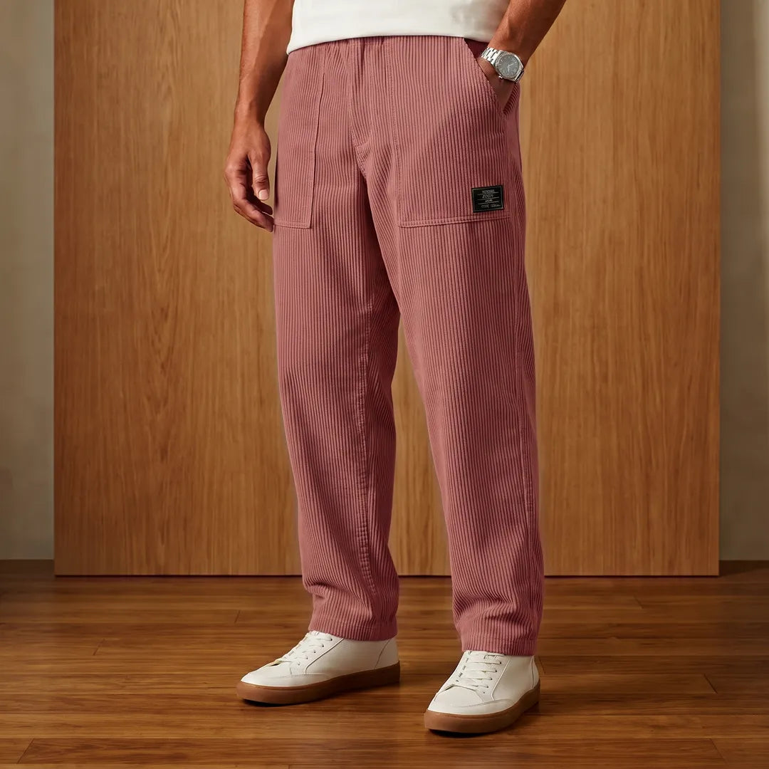 Textured Cargo Casual Pants