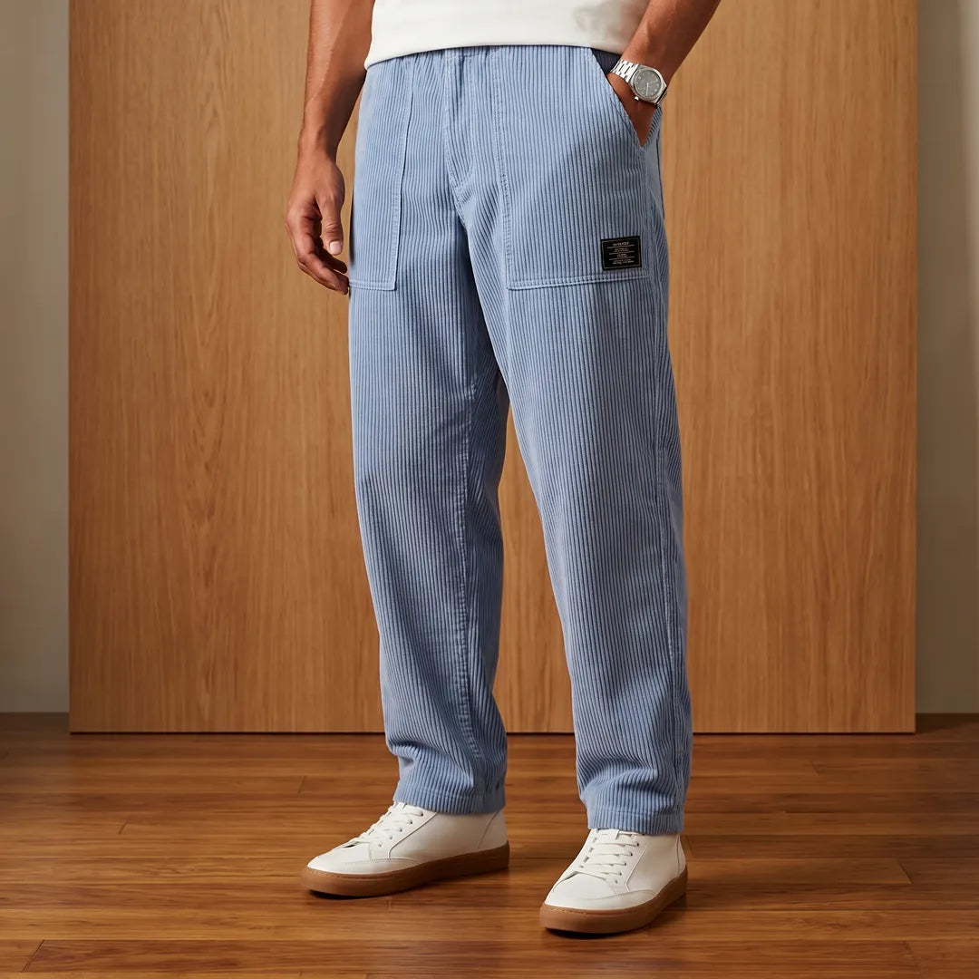 Textured Cargo Casual Pants