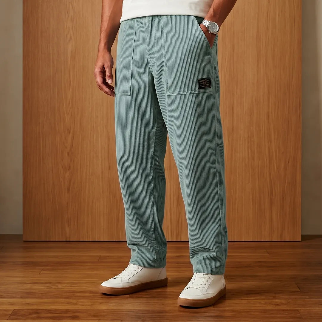 Textured Cargo Casual Pants