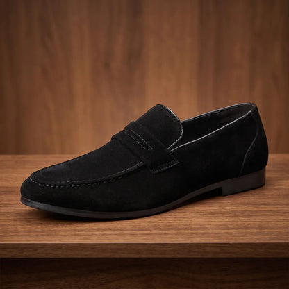 Textured Penny Loafers