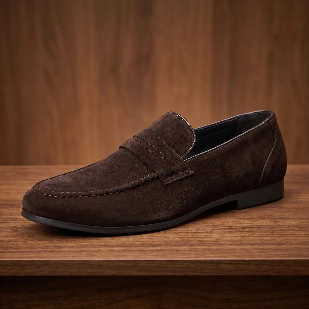 Textured Penny Loafers