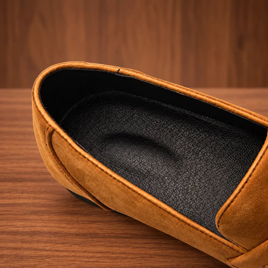 Textured Penny Loafers