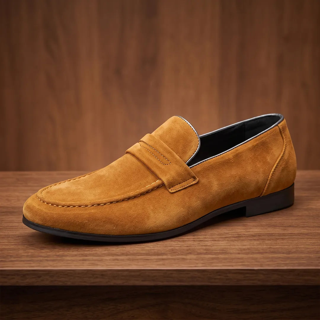 Textured Penny Loafers